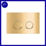 کلید تخلیه توکار مدل گرد استیل 1 میل طلایی خش دار