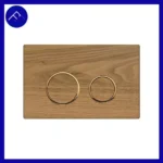 کلید تخلیه توکار مدل گرد روکش بلوط رنگ طلایی