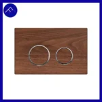 کلید تخلیه توکار مدل گرد روکش گردو رنگ کروم