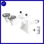 سیفون دو لگنه فانتزی گرانیتی